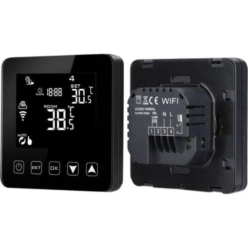 WiFi Programmable Thermostat Echo Alexa Voice Control Electric Floor Heating Room Temperature Control 16A 100-240V