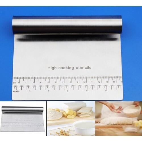 Stainless Steel Dough Cutter Pastry Spatulas Pizza Scraper Fondant Cake Decoration Tools Kitchen Accessories Baking Cutters