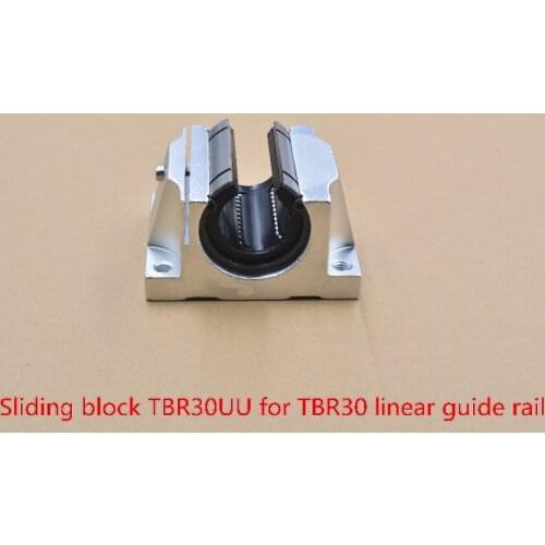 TBR30UU aluminum block 30mm Linear motion ball bearing slide block for TBR30 30mm linear guide rail cnc part 1pcs