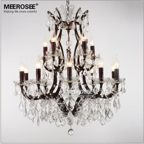 Vintage-style crystal Loft Pendant Light Retro Rust Red Pendant Ligt Fitting Suspension Drop Light for Home Decoration JD001