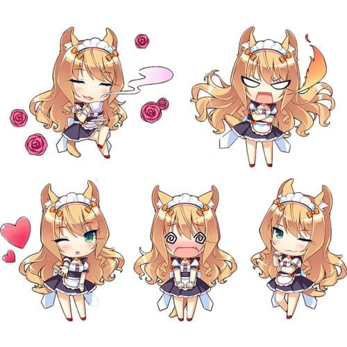 Three Ratels CD1 funny NEKOPARA_CHRONICLE Maple Waterproof Decal Cute cats ear girls sticker on Wall Fridge car moto Fridge