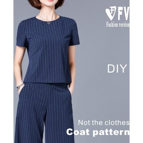 Short-sleeved jacket pattern womens blouse cutting drawing clothes structure drawing BWT-90