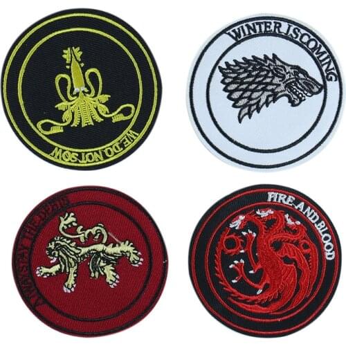 1PC Animals Patches Badges Iron Patches for Clothes Appliques Embroidered Patch DIY Apparel Accessories Sewing Supplies