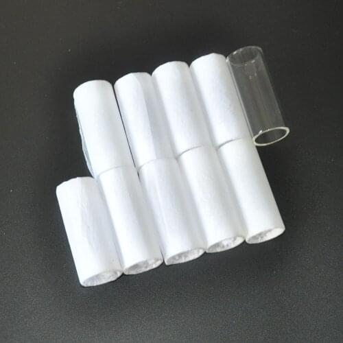 10Pcs Organic Glass Guitar String Slide Finger Tube 51mm / 2.0inch
