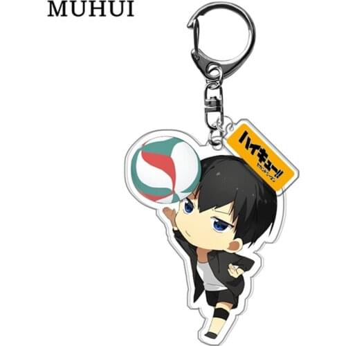 2020 New Anime Haikyuu!! Keychain Acrylic Keyring Key chain Women Bag Jewelry Children Gift