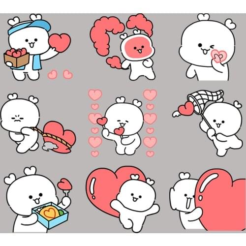 24 love doll stickers cartoon funny scrapbook stickers for children, DIY laptop suitcase skateboard motorcycle bicycle toy