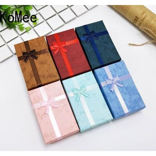 24Pcs High Quality Paper Gift Boxes for Jewelry Packaging Ring Earrings Necklace Holder Display New Year Christmas/Wedding Gift