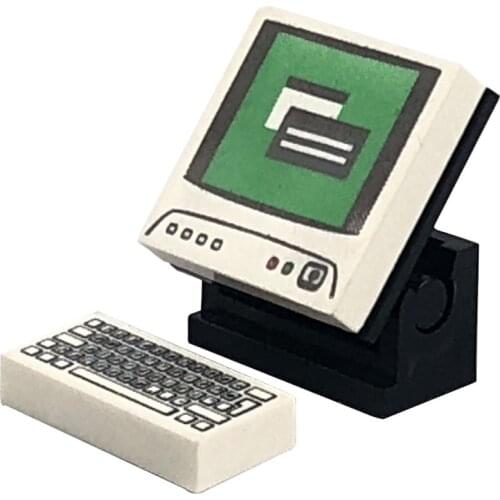 Locking Cash Register City Series MOC Particles Parts Bricks Gifts DIY Accessories Toys Figures Blocks Model Kit Lockings Cities