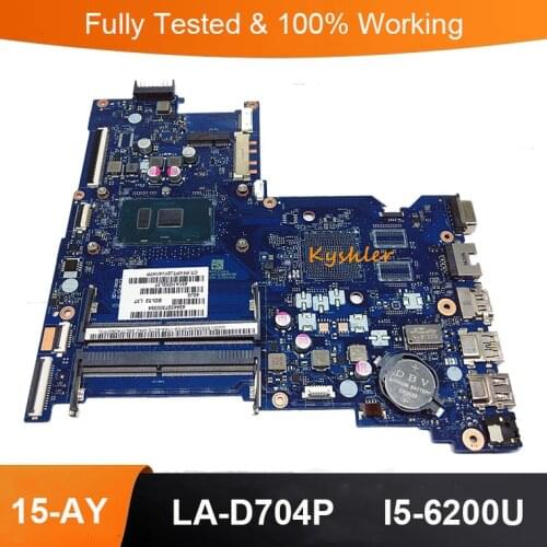 For Hp 250 G5 15-AY Laptop Motherboard 858581-601 858581-001 BDL50 LA-D704P With i5-6200u CPU DDR4 100% Tested Fast Ship