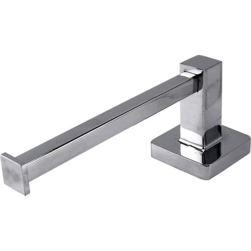 Chrome Square Bathroom Toilet Roll Holder. Wall Mounted Toilet Roll
