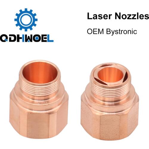 QDHWOEL HK08 HK10 HK12 HK15 HK17 HK20 HK25 HK30 Laser Nozzles for OEM Bystronic Fiber Laser Cutting Machine