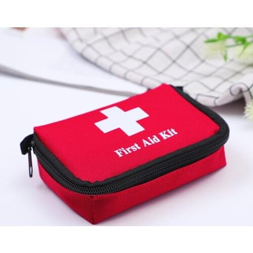 First Aid Kit Red PVC Outdoors Camping Emergency Survival Empty Bag Bandage Drug Waterproof Storage Bag