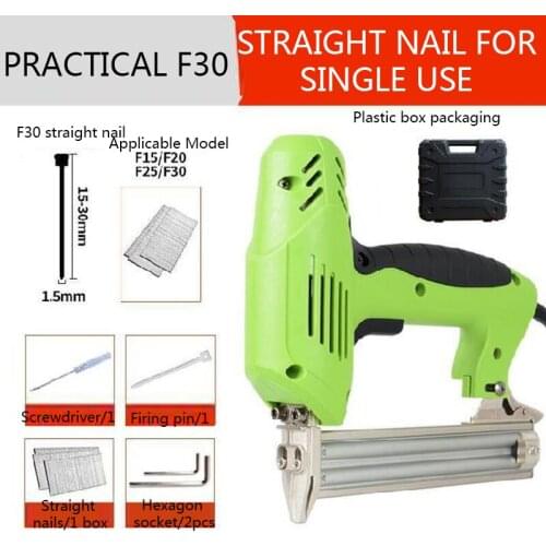 F30/F422 Multifunctional Electric Straight Nailer Manual Electric Ordering Gun 220V/2000W Special Air Nailer for Woodworking