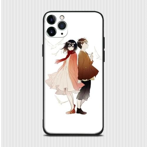 Shingeki no Kyojin Eren Jaeger Mikasa anime For iPhone se 6 6s 7 8 plus x xr xs 11 pro max soft silicone phone case cover shell