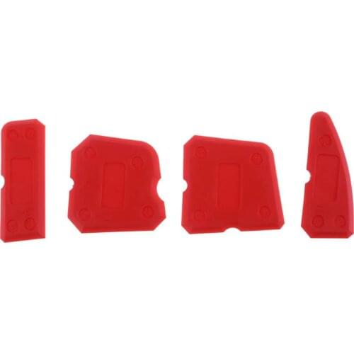 4pcs Caulking Tool Kit Joint Sealant Silicone Grouts Remover Scraper Floor Cleaner Tile Cleaner Hand Tools for Bathroom Kitchen