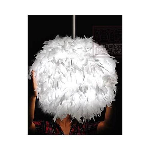 New Arrival modern Badminton Ball Feather Lamp Child Pendant Light D40cm
