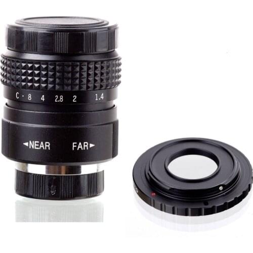 GloryStar 25mm F1.4 CCTV TV lens + C Mount for Micro 4/3 m4/3 for Panasonic GX85 GX8 GX7 GX7K GH5 GH4 G10 G7 G7K G7H GF7 GF8 GF9