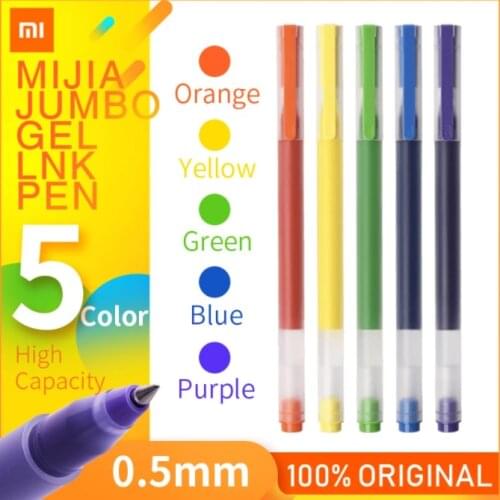 Original Xiaomi Pen Mijia Pen Mi Sign Pens With 0.5mm Swiss Refill 143mm Rolling Roller Blue Ink Mihome Signing Ballpoint Pens