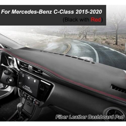 For Mercedes-Benz C-Class W205 Anti-Slip Mat Dashboard Pad Sunshade Dashmat Carpet Accessories C-Klasse C180 C200 C220 C250 C300