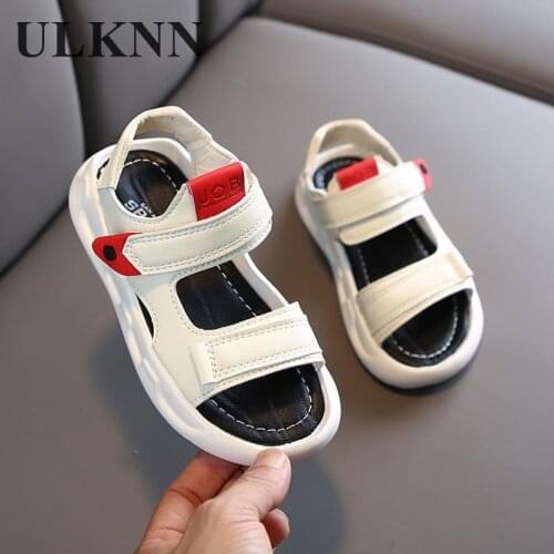 ULKNN Girls Sandals Kids Shoes Princess Sweet Anti-kick Beach Sandals For Toddlers 2021 Childrens Soft Summer Shoes Size 21-36