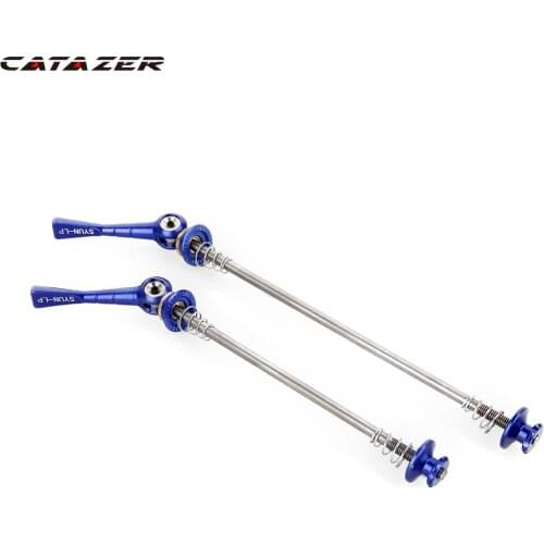 Road Bike Quick Detach Mountain Bike Ultra Light Titanium Alloy Quick Detach Fish Tail Flower Drum Quick Detach Pull Rod