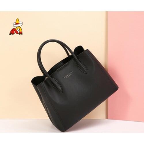 Women Handbags Casual Black Messenger Office Work Split Leather Bags Ladies Luxury Crossbody Bags Vintage Large Capacity Tote