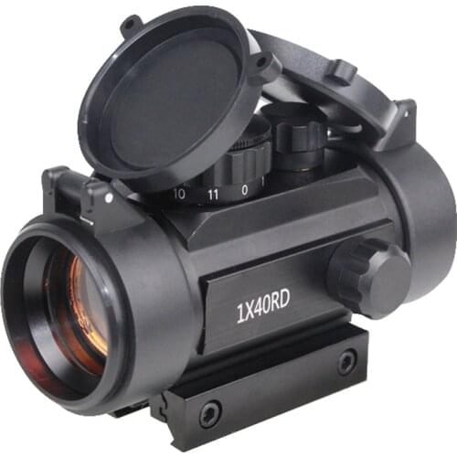 Tactical Red Dot 1X40RD Optische Sight 11/20Mm Mounts Riflescope Aim Punt Tactical Rifle Scope En Chasse Telescoop