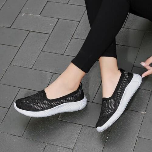 Tennis Shoes for Women 2020 New Summer Slip on Socks Soft Black Fitness Sneaker Woman Gym Sport Shoe Basket Femme Tenis Feminino