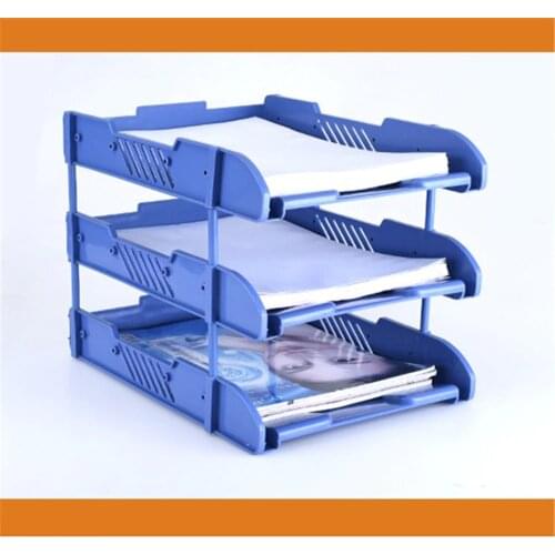 3 Layers Document File Tray Holders Desk Set Book Holder Bookend Organizer A4 Office School Supplies Desk Accessories