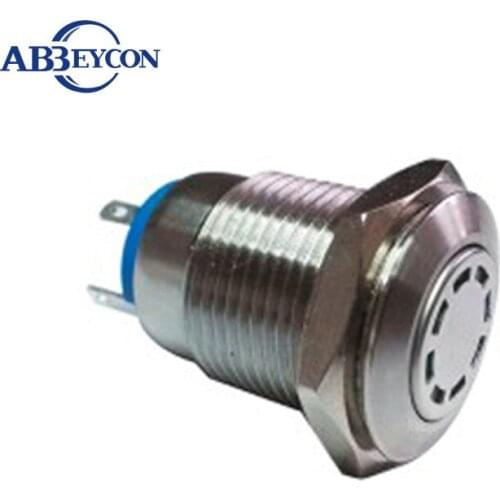 TY 1638Z 16mm Flat round head multipoint lamp elevator push button switch ON-OFF