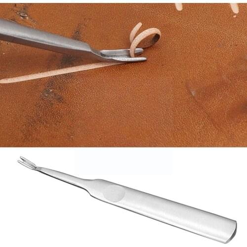 U shaped sewing groover diy craft tool work hand edge leathercraft kit leather skiving tool A1I8