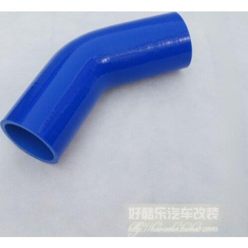 Universal Blue 45Degree 76MM(3Inch) Silicone Hose Coupler,High Quality 76MM Turbo Intake Pipe