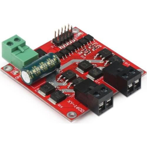 L298 Dual H Bridge Motor Speed Controller DC 6.5V-27V 7A PWM Motor Regulator Board 12V 24V Motor Control Module Industrial 160W