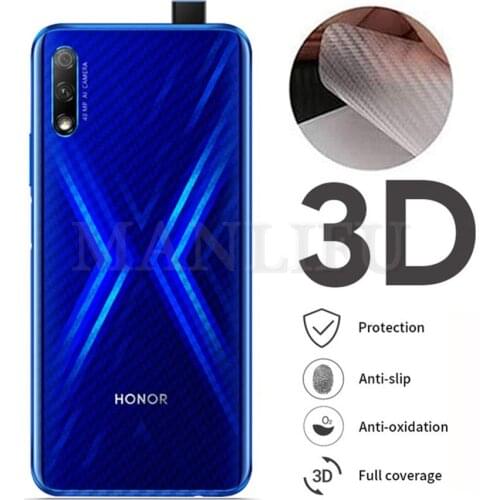 5Pcs/lot 3D Carbon Fiber Back Screen Protector Film For Huawei Honor View 20 9X Pro Full Glass For Huawei P Smart 2019 POT-LX1