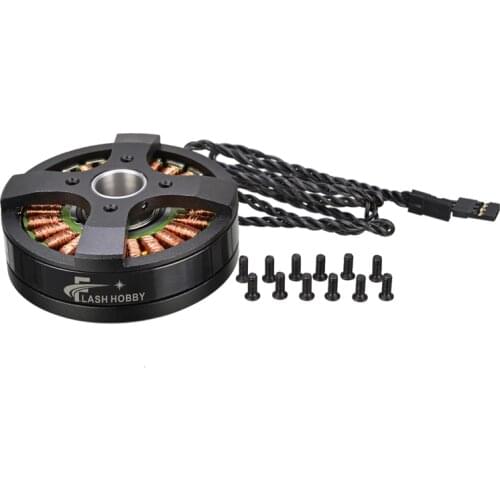 1pc Motor 24N22P GBM5208-75 DSLR Gimbal Brushless Motor Hollow Shaft for 2.0kg camera working