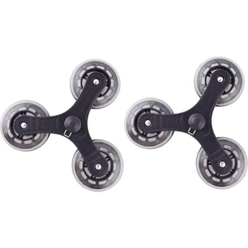 2Pcs/Set Black Shopping Cart Trolley Caster Luggage Suitcase Roller Replacement Wheel Pulley Sliding Roller Wheel Accessories