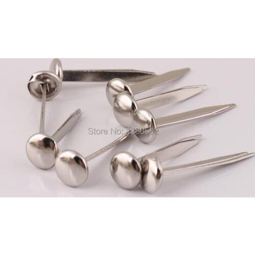 50pcs 9*32mm Silver Color Metal brads scrapbooking embellishment For Book Diy Handmade accessories