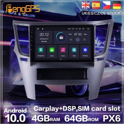 Android 10 PX6 GPS Navigation For Subaru Outback 4 Legacy 5 2009-2014 Radio Stereo Car DVD Multimedia Auto Player HeadUnit 2 DIN