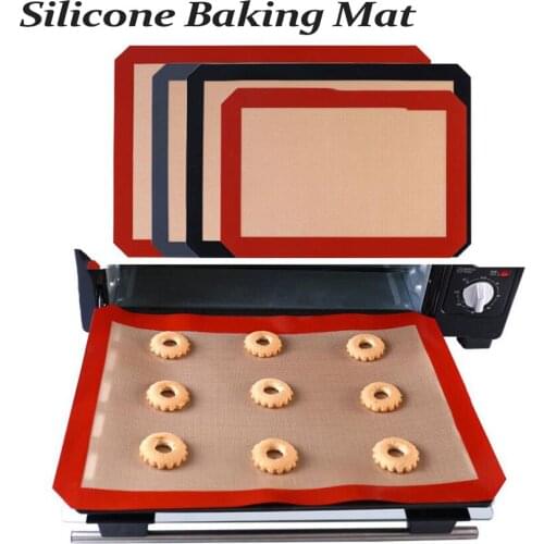 Non-Stick Silicone Baking Mat High Temperature Resistant Cookie Pad Rolling Dough Mat Bread Macaron Pastry Kitchen Baking Tool