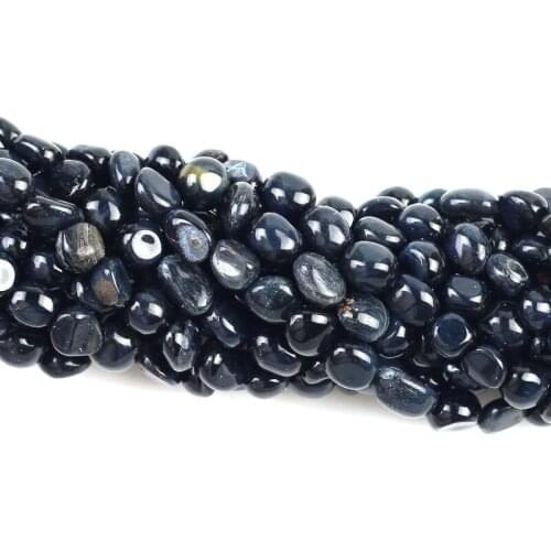 Natural Blue Tiger Eye Oval Shape Gravel Stone Beads Loose Beads 5*8mm For Jewelry Making DIY Necklace Bracelet Accessories