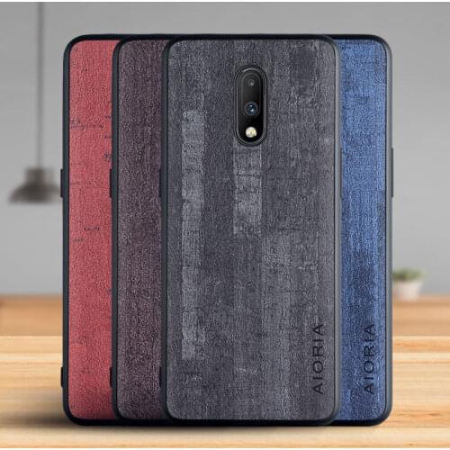 Case for Oneplus 7 7Pro Funda Luxury Vintage Bark pattern Leather Phone Cover for oneplus 7 7pro case Coque