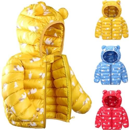 Newest Autumn and Winter Childrens Outerwear Zipper O-neck Regular Kids Coats Warm Winter Children Winter Jackets