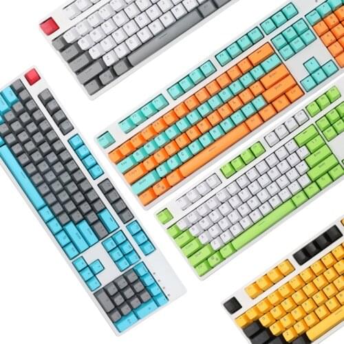 PBT keycap two color transparent OEM highly personalized customized keycap multi color spot mechanical keyboard universal