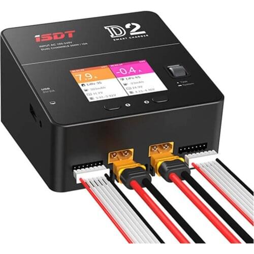 Ready In Stock ISDT D2 200W 24A AC Dual Channel Output Smart Battery Balance Charger