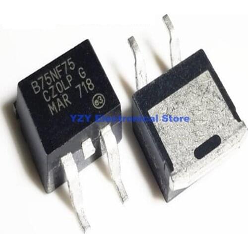 10PCS/LOT STB75NF75 B75NF75 SMD 75NF75 80A75V TO263 Brand New Original Integrated Circuits
