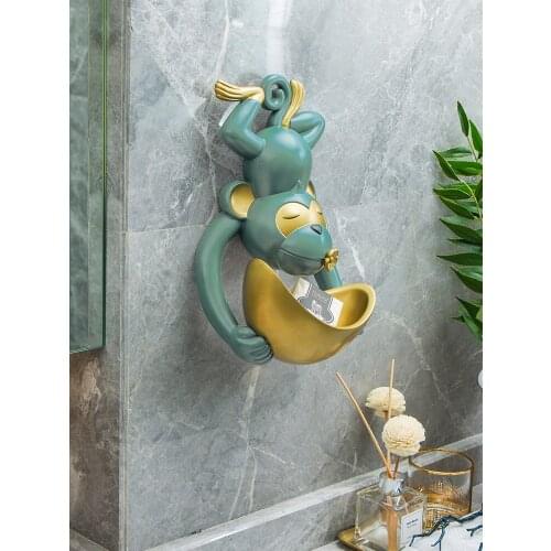 Creative monkey Mode wall hanging decor home decoration accessories for living room resin Arts and crafts Receive wall decor