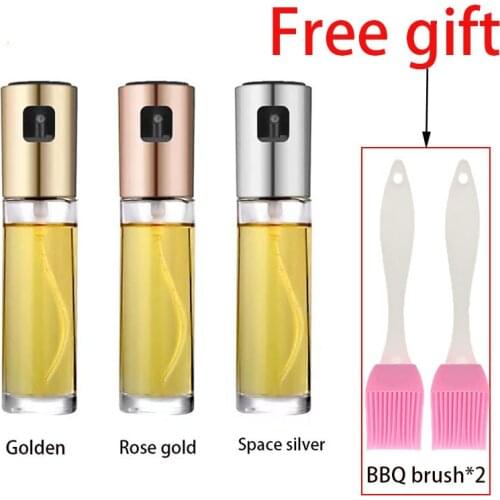 Kitchen Sauces Oil Vinegar Spray Bottle Kitchen Multi-Purpose Watering Can Oiler Barbecue Spray Oil Bottle BBQ brush home tools