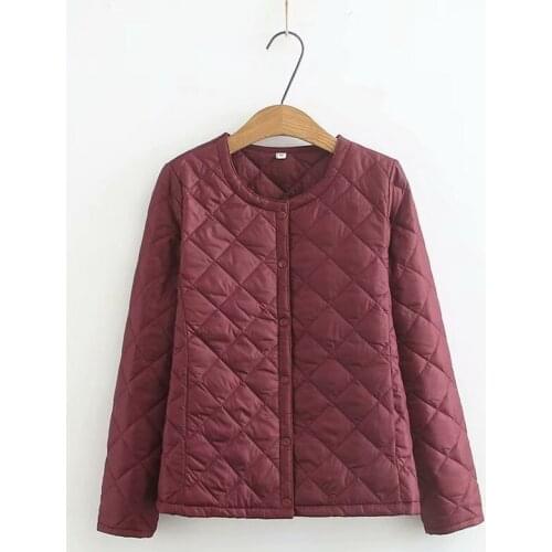 Plus Size Womens Light Winter Coats Warm Slim Jackets Female Solid Oversized Outwear