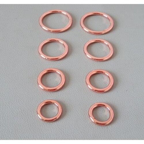 50Pcs/Lot Metal Welded O Ring Buckle Hardware Clasp For Bag Backpack Straps Belt Loop Dog Collar Harness Sewing DIY Accessory