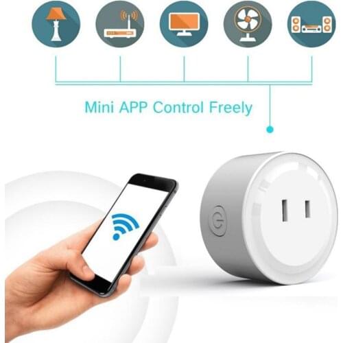 Mini Wifi Smart Socket Plug Mobile APP Remote Control Socket Voice Timing Smart Socket Plug Electrical Socket
